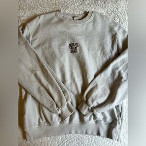 CREWNECK: white Colorado Springs logo